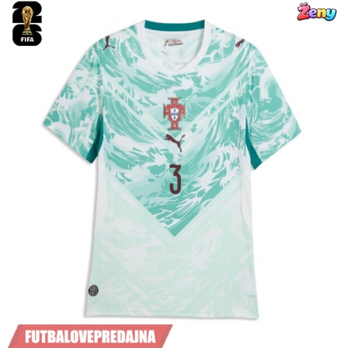 Lacne Ženy Futbalové dres Portugalsko Ruben Dias #3 MS 2026 Krátky Rukáv - Preč